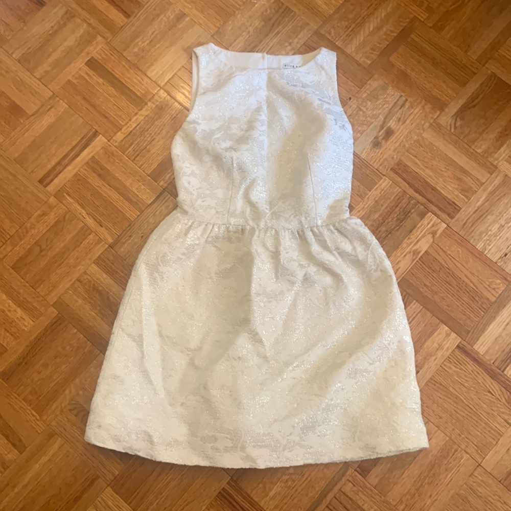 White/cream Alice + Olivia Lillyanne Dress